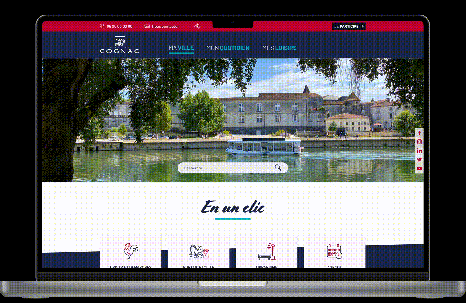 Vidéo de présentation du site de la Ville de Cognac